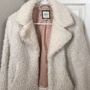 Ivory fuzzy jacket